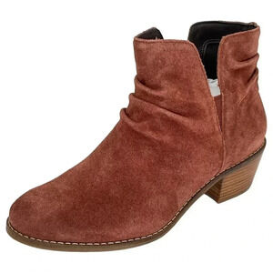 Cole Haan Alayna Mahogany Suede Leather Womens Ankle Boots Size 5.5M